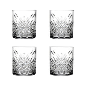 Pasabahce Timeless Klassisches Whiskygläser - 4er Set, 205 ml